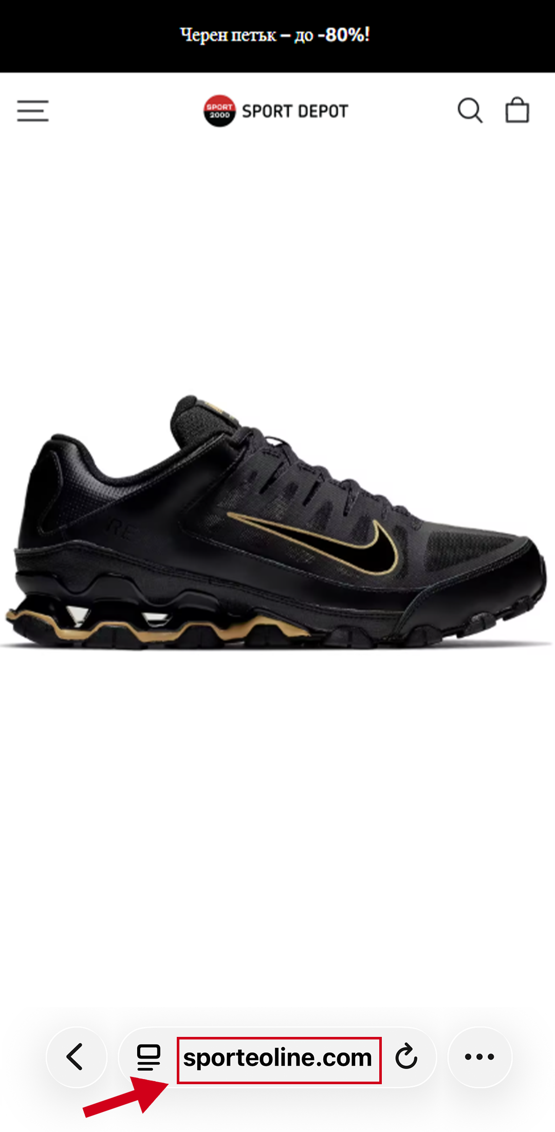 Фалшив сайт - скрийншот 2