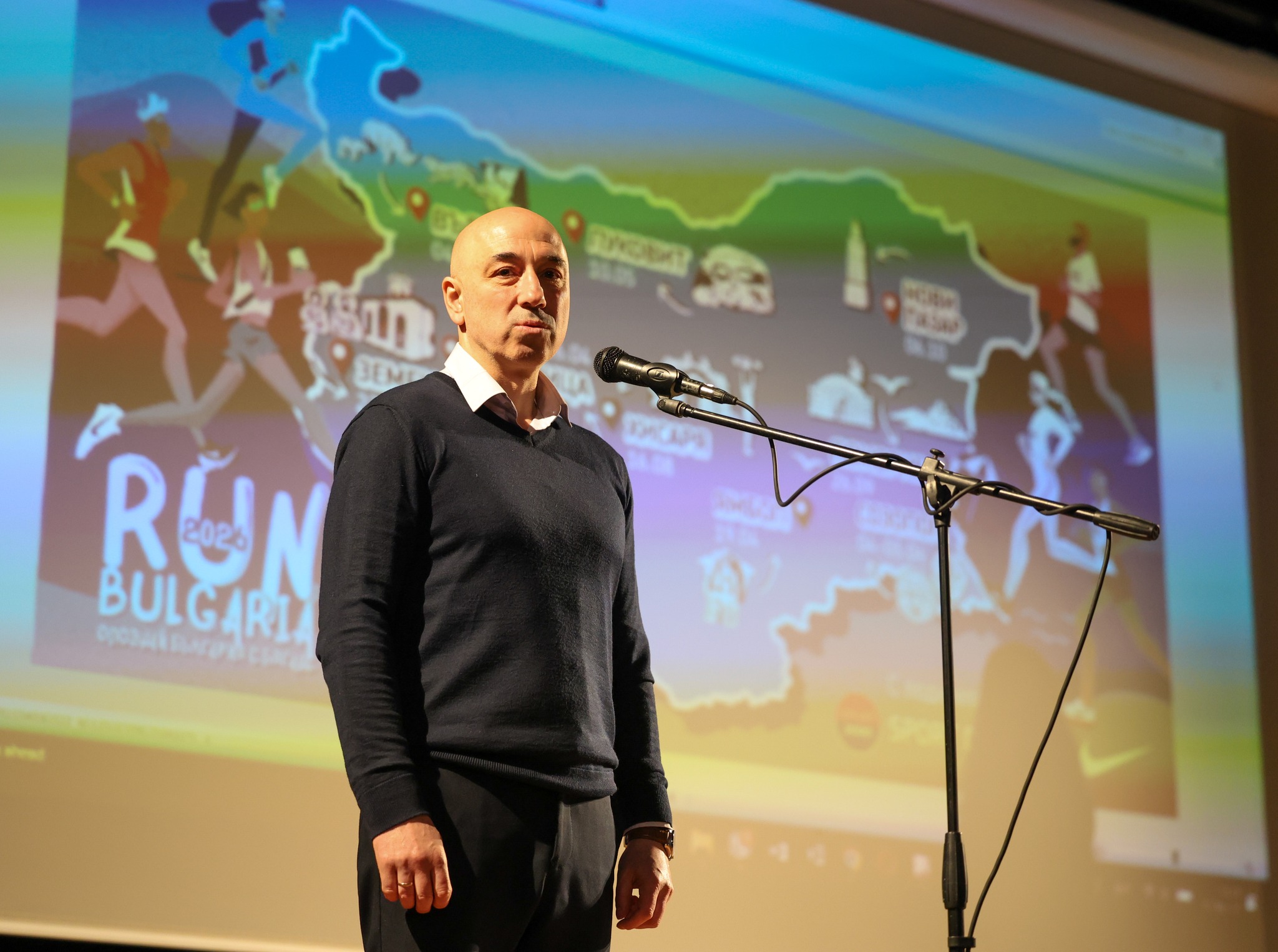 Кмета на Созопол, г-н Тихомир Янакиев на церемония по откриването на RUN BULGARIA