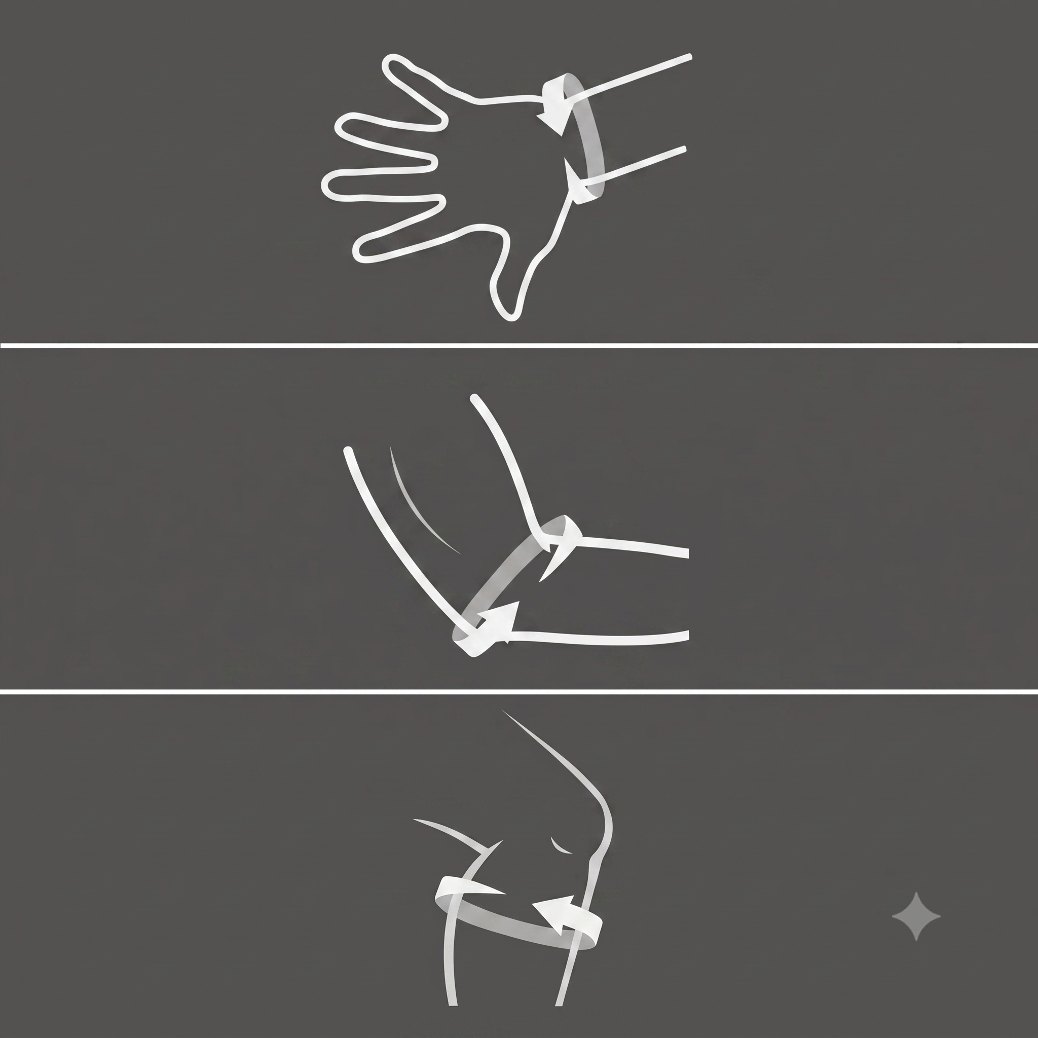 Diagram for measuring wrist, elbow and calf.